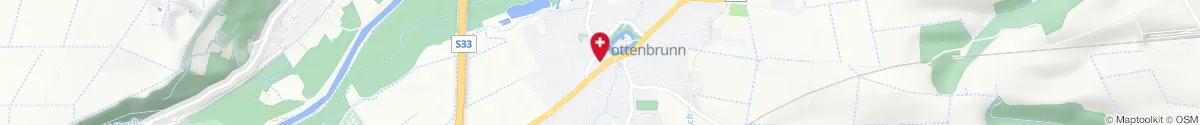 Kartendarstellung des Standorts für Sofien Apotheke in 3140 Pottenbrunn